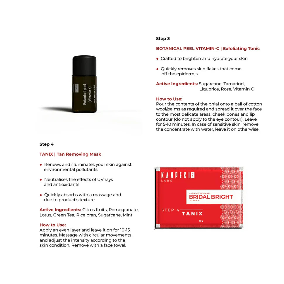 Kanpeki Labs Pro 10 Step Bridal Bright Facial Kit (210g)
