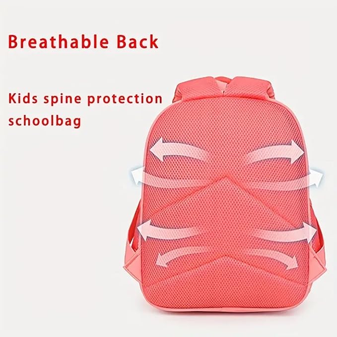 Playful Embossed Adventure Boys Girls Kids School Bag for Ages 2-5 Years - Unicorn