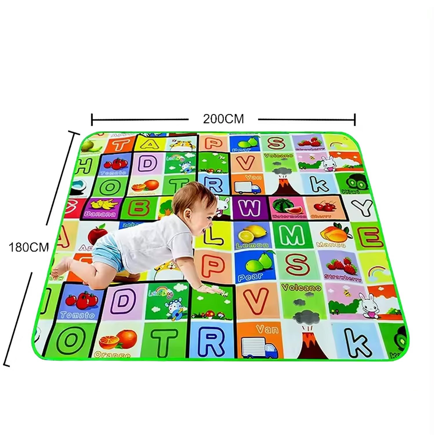 Single Sided Water Proof Baby Play Mat - A to Z