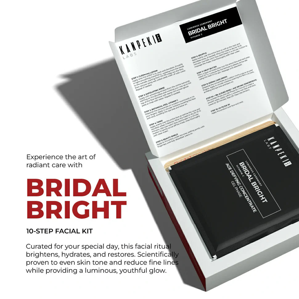 Kanpeki Labs Pro 10 Step Bridal Bright Facial Kit (210g)