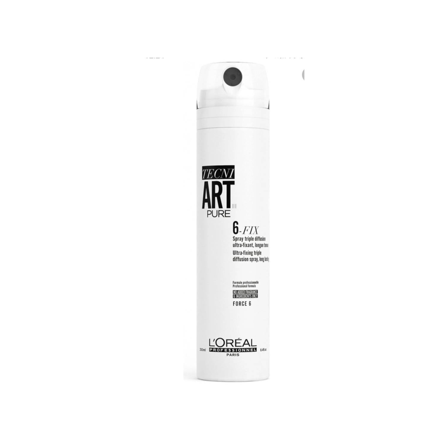 L'Oréal Professionnel Tecni Art Pure Air Fix Force 6 Hair Spray (250 ml)