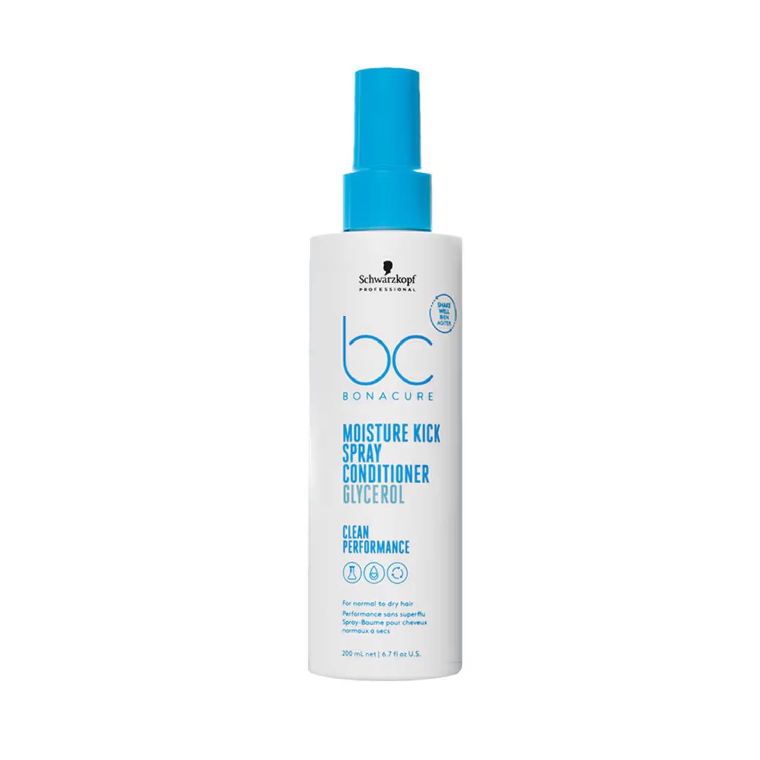 Schwarzkopf Professional Bonacure Moisture Kick Spray Conditioner With Glycerol For Dry Hair (200ml)