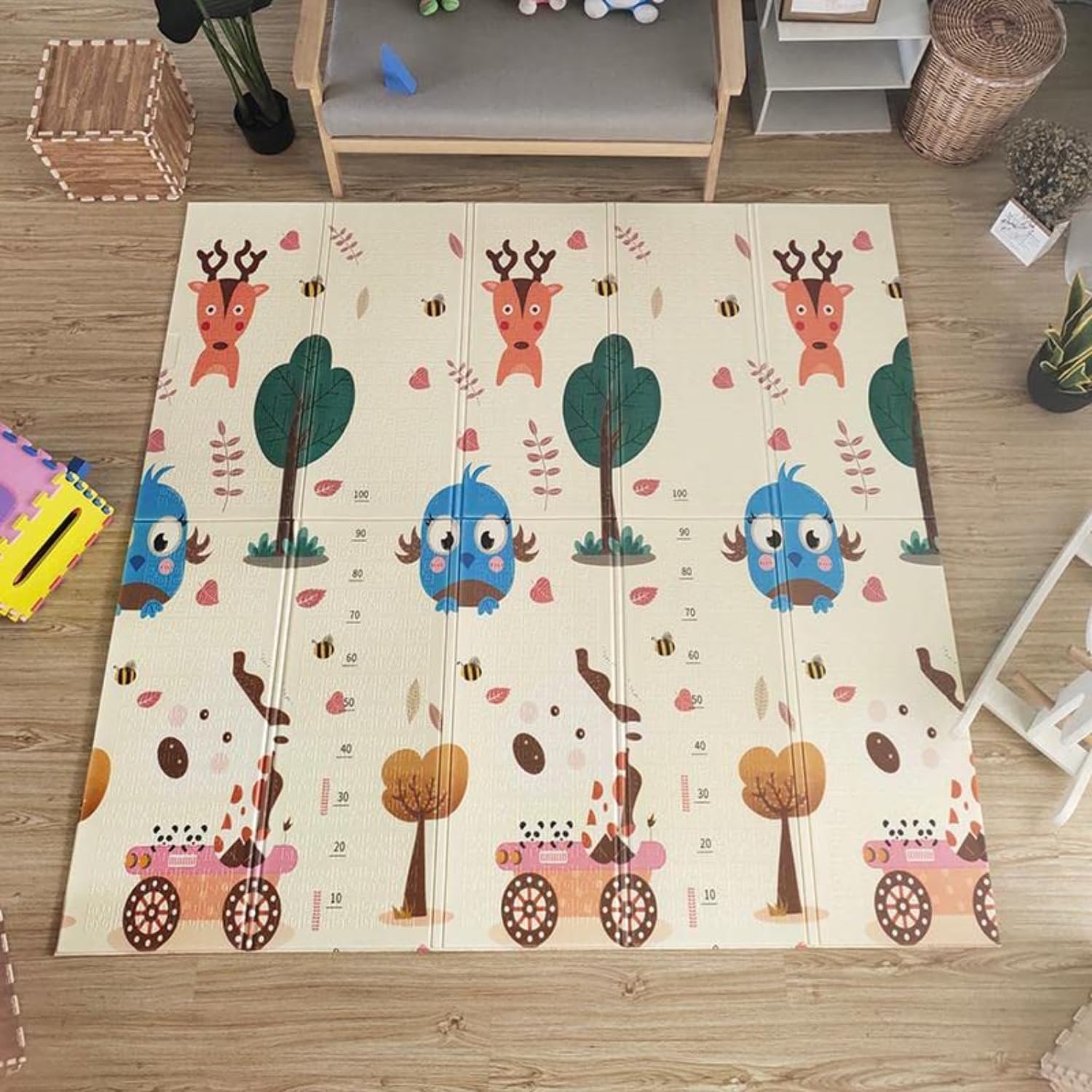 Double Sided Water Proof Baby Play Mat - Morning Time