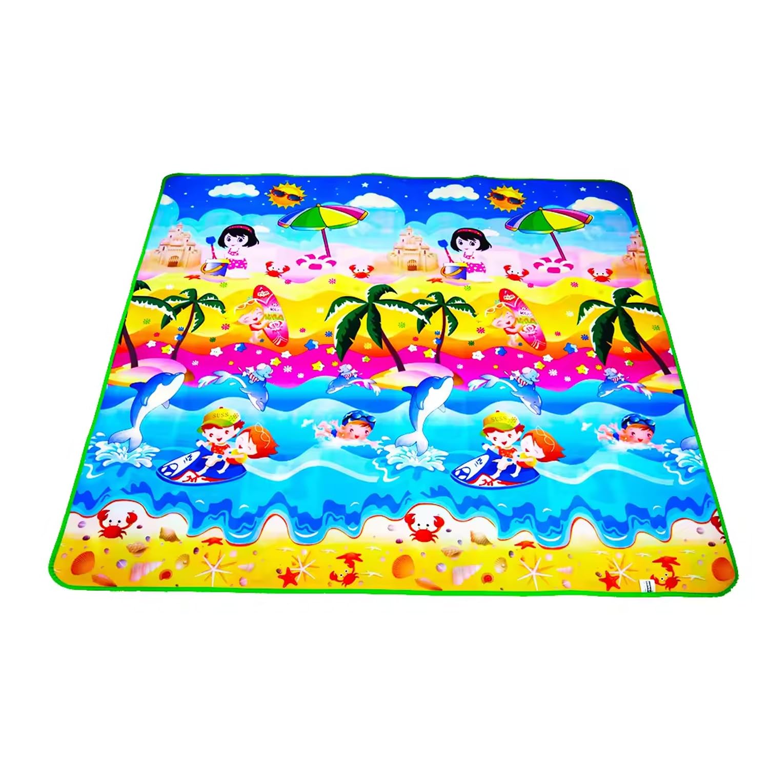 Single Sided Water Proof Baby Play Mat - Beach Party