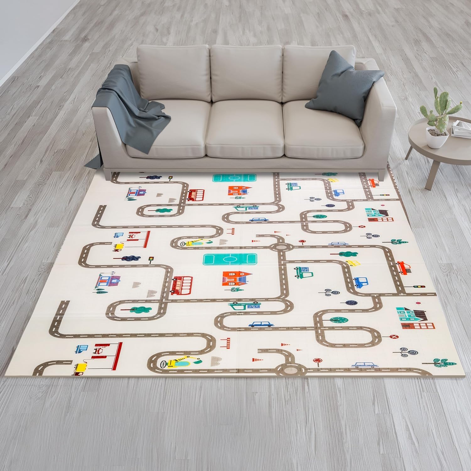 Double Sided Water Proof Baby Play Mat - City Road